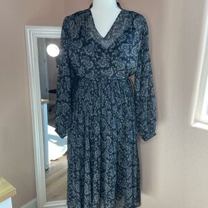 UNIQLO : C Floral Chiffon Dress Small